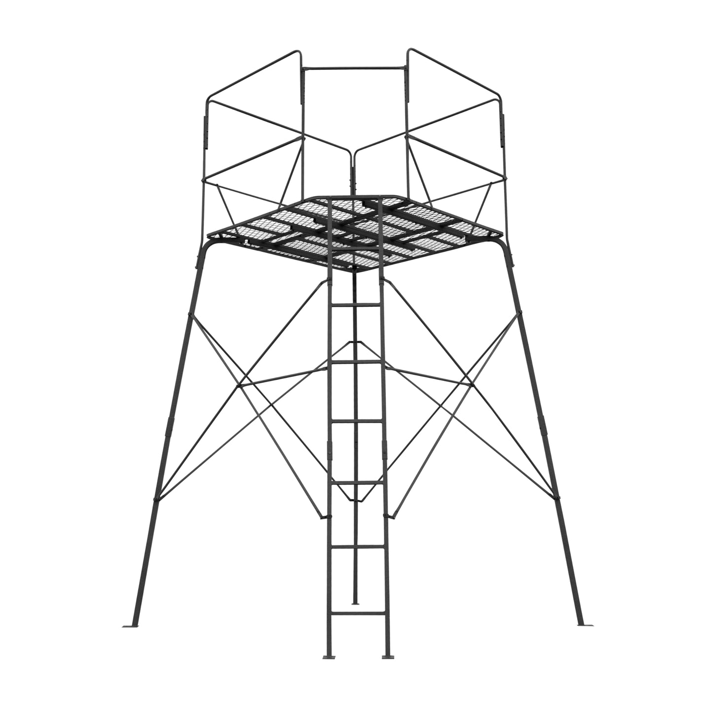 Rivers Edge® 12’ Shooting Platform, Oversized Platform, Adjustable Shooting Rail, Powder-Coated Steel, Unmatched Stability, RE402T