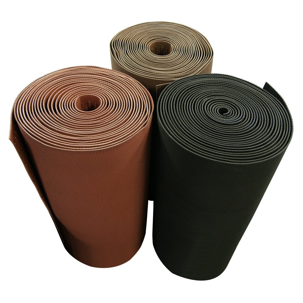 Rubber-Cal 03-161-BK-W-308"Safe-Grip" Slip-Resistant Traction Mats, 34" x 8' x 1/4", Black Rubber Runner