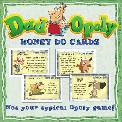 DadOpoly – The Hilarious Family Board Game for Dads and Kids Family Night Laughs and Dad Humor Fun