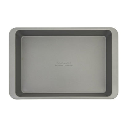 KitchenAid Nonstick Aluminized Steel Cake Pan, Dishwasher Safe, Contour Silver, 9 x 13 Inch
