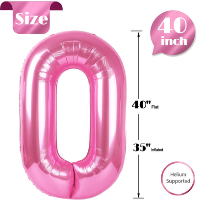 Pink Number 29 Balloons 40 inch, 29 Number Balloons, 29th Birthday Decorations, 29 Year Old Women Pink Party Supplies