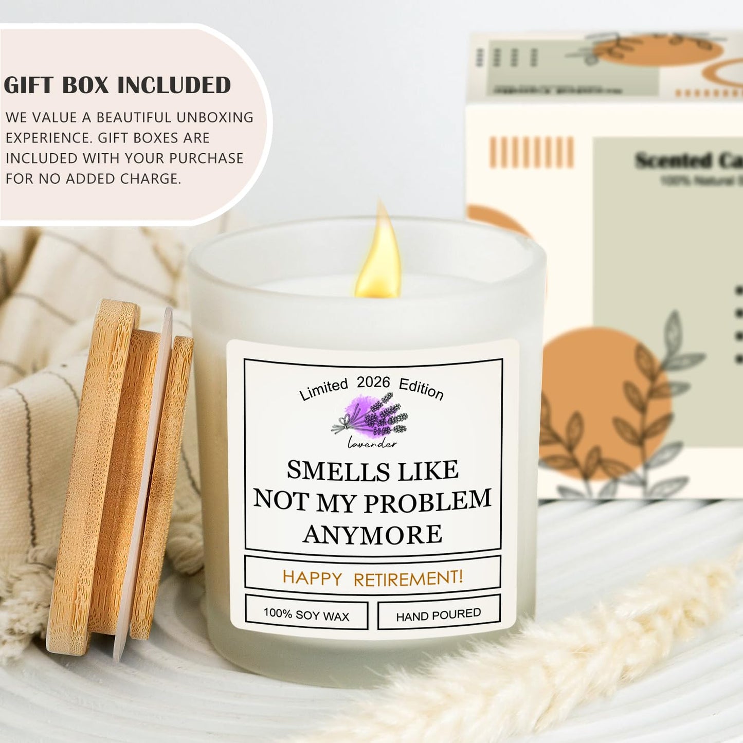 Retirement Gift for Woman, Retirement Gifts for Men Women Farewell Gifts for Coworker Teachers Friends Boss 2026 Leaving Goodbye, Best Cool Happy Retired Party Decorations Banner Card Candles Gift