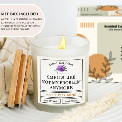 Retirement Gift for Woman, Retirement Gifts for Men Women Farewell Gifts for Coworker Teachers Friends Boss 2026 Leaving Goodbye, Best Cool Happy Retired Party Decorations Banner Card Candles Gift