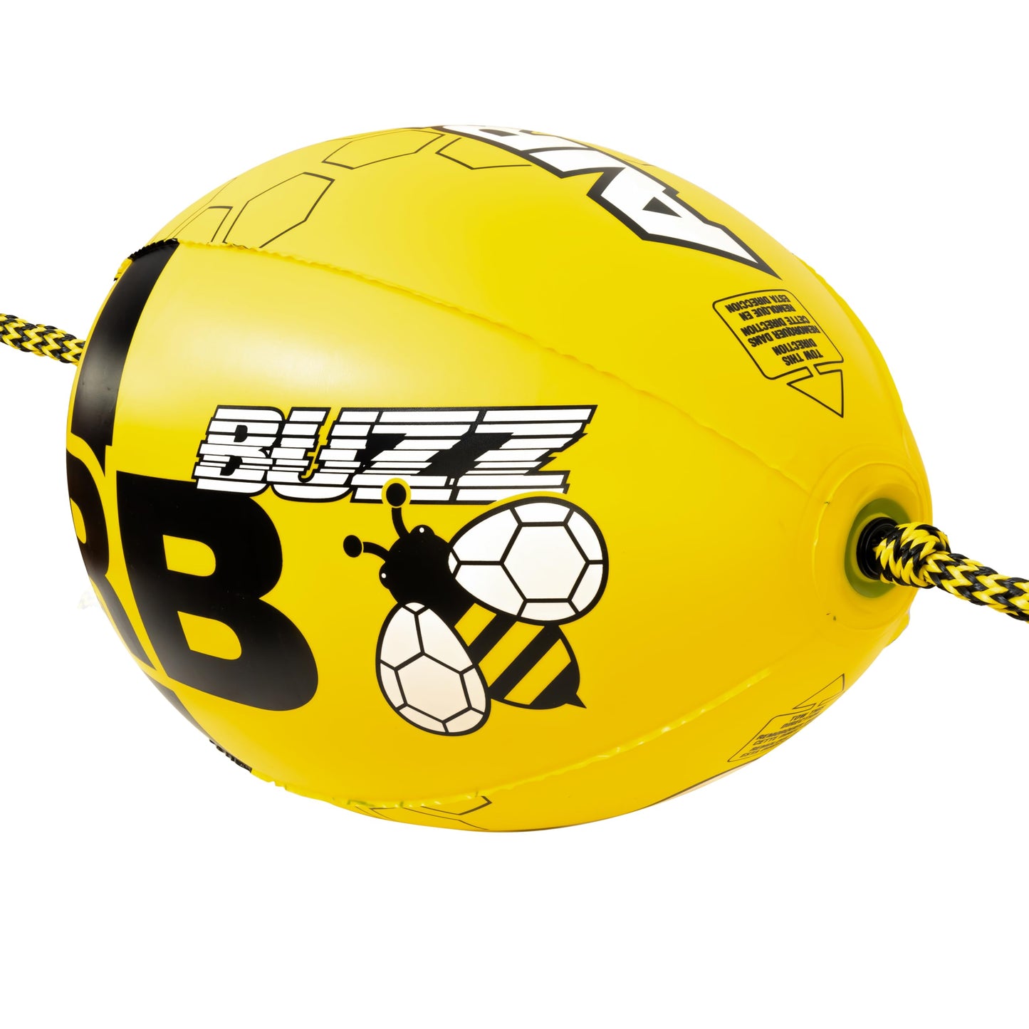 Airhead ORB Buzz Double Towable Tube Ball for Rope Lift to Reduce Water Spry, 60 ft with 4,100 lb Break Strength