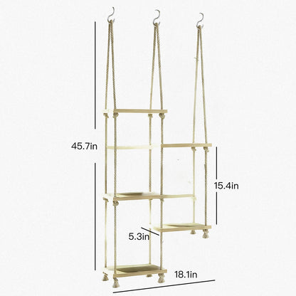 Cxomnndiw Boho Hanging Plant Stand, Window Shelf for Plants in Living Room, Bedroom, Balcony,Potted Succulent Decorations