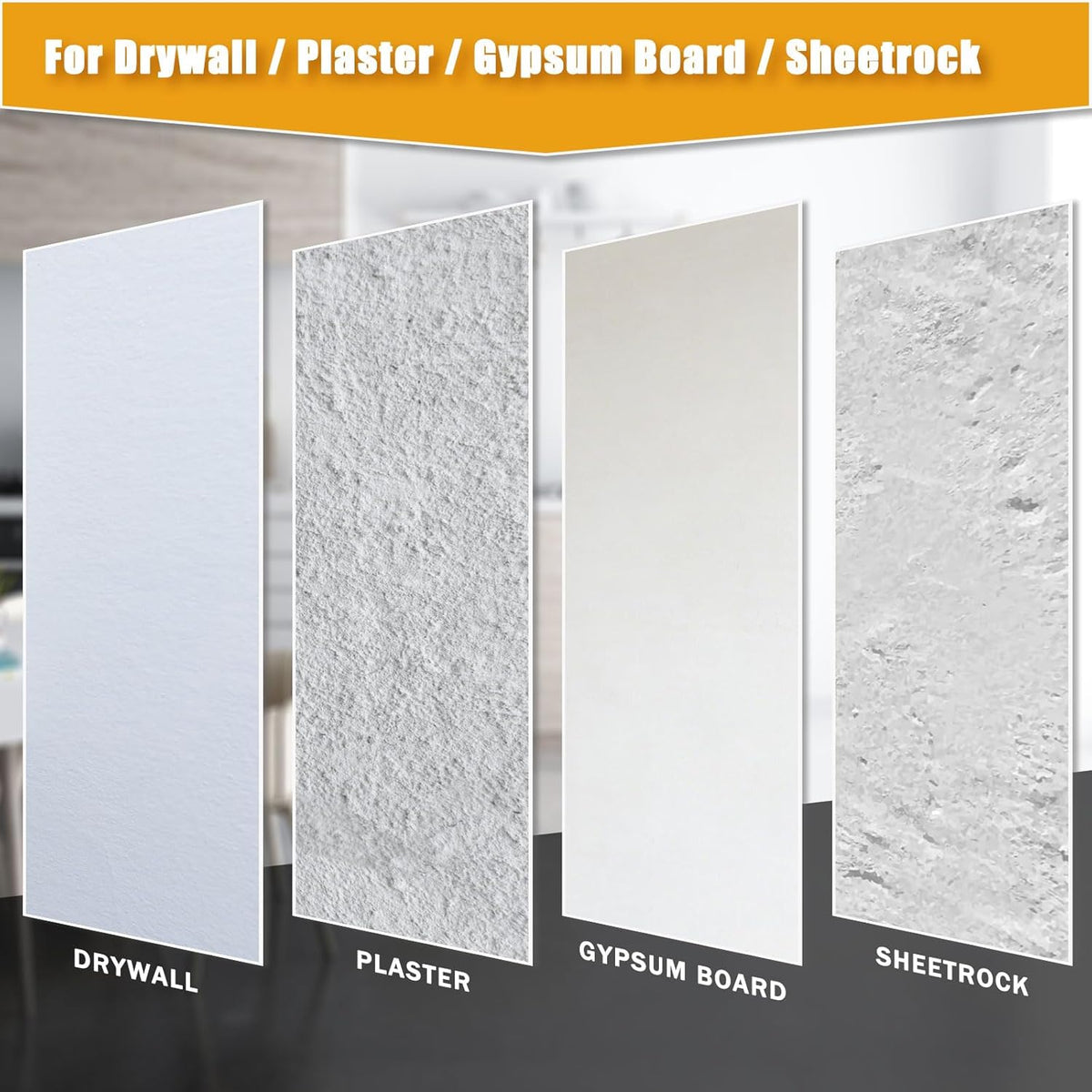 KURUI Drywall Repair Kit - 8.8oz Spackle Paste with Scraper & Sandpaper Sheets | Easy Home Repair Solution