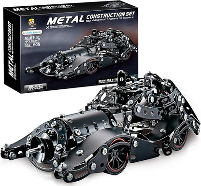 Erector Sets for Boys Age 8 9 10 11 12-16 and Older 332 Pcs Batman Model Car Building Set for Kids Ages 8-12 Year and Up Metal STEM Educational Toy for Kids Boys Girls or Adults