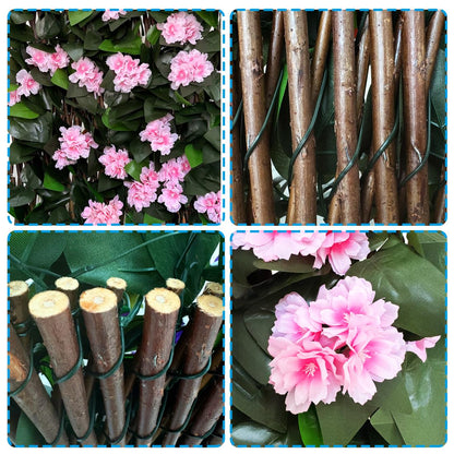 Expandable Fence Privacy Screen for Balcony Patio Outdoor,Decorative Faux Ivy Fencing Panel,Artificial Hedges