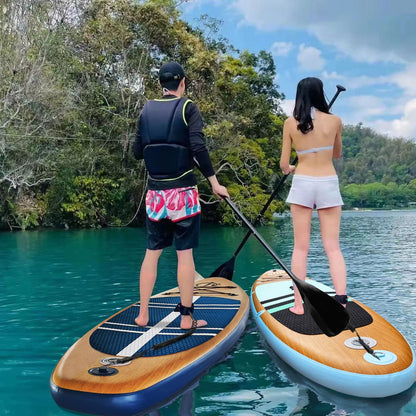 JC-ATHLETICS Inflatable Stand Up Paddle Board (6 Inches Thick), ISUP Package W/Premium SUP Accessories & Backpack, Non-Slip Deck,Fins, Adjustable Paddle,Leash,Hand Pump,Standing Boat for Youth & Adult