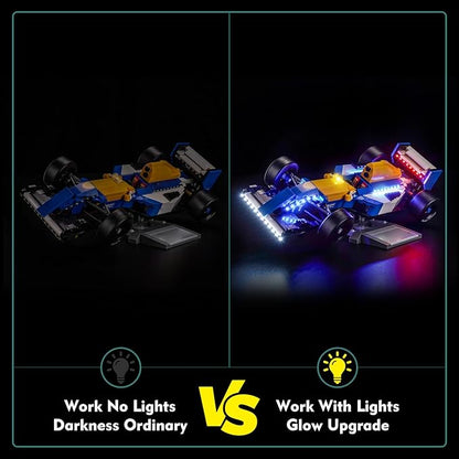 Light kit Compatible with Lego 10353 Williams Racing FW14B mit Nigel Mansell - No Model Only Light LED Lighting Accessories Compatible with Lego 10353 Set (RC Version)