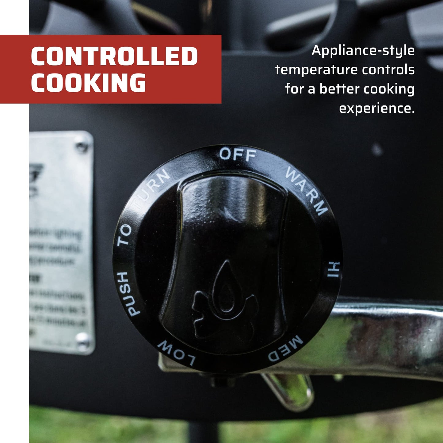 Camp Chef Explorer, Two Burner Stove, Two 30,000 BTU's cast-aluminum burners, Cooking Dimensions: 14 in. x 32 in, Black