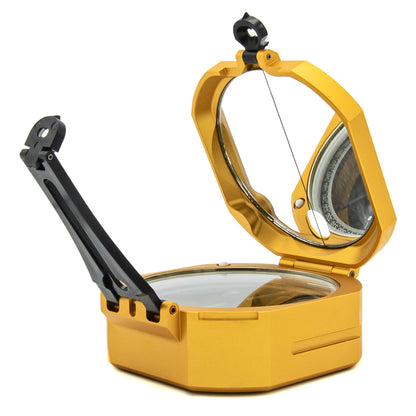 Brunton Standard Transit, Azimuth (0–360°), Gold - Professional Pocket Transit with Clinometer