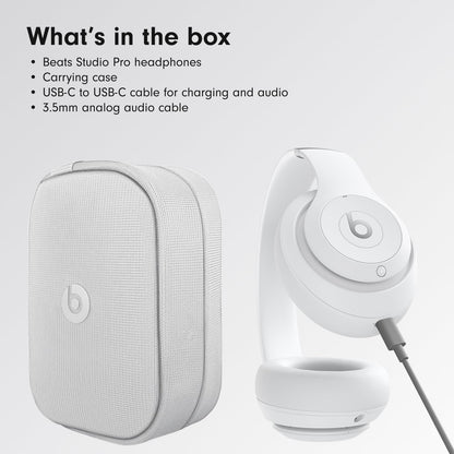 Beats Studio Pro with AppleCare+ for Headphones (2 Years) - Matte White