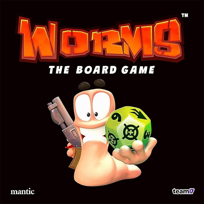 Mantic Games: Worms: The Board Game - Hilarious Tabletop Game Incorporating All The Fun &amp Shenanigans from The Classic Video Game Age 10+ 2-6 Player