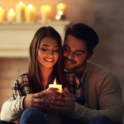 Pillar Candles - 2.7x3 inch | 30 Hours Burning, 6 Count - White Unscented Smokeless European Pillar Candles - Perfect for Wedding, Parties, Spas, Home Gatherings and Dinner