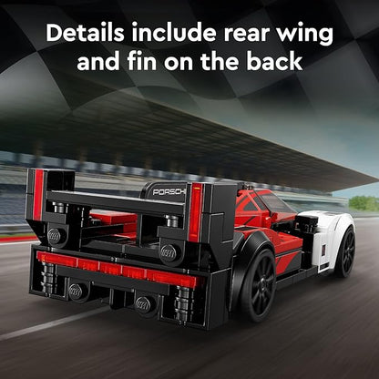 LEGO Speed Champions Porsche 963 76916 Model Car Building Kit Racing Vehicle Toy for Kids 2023 Collectible Set with Driver Minifigure