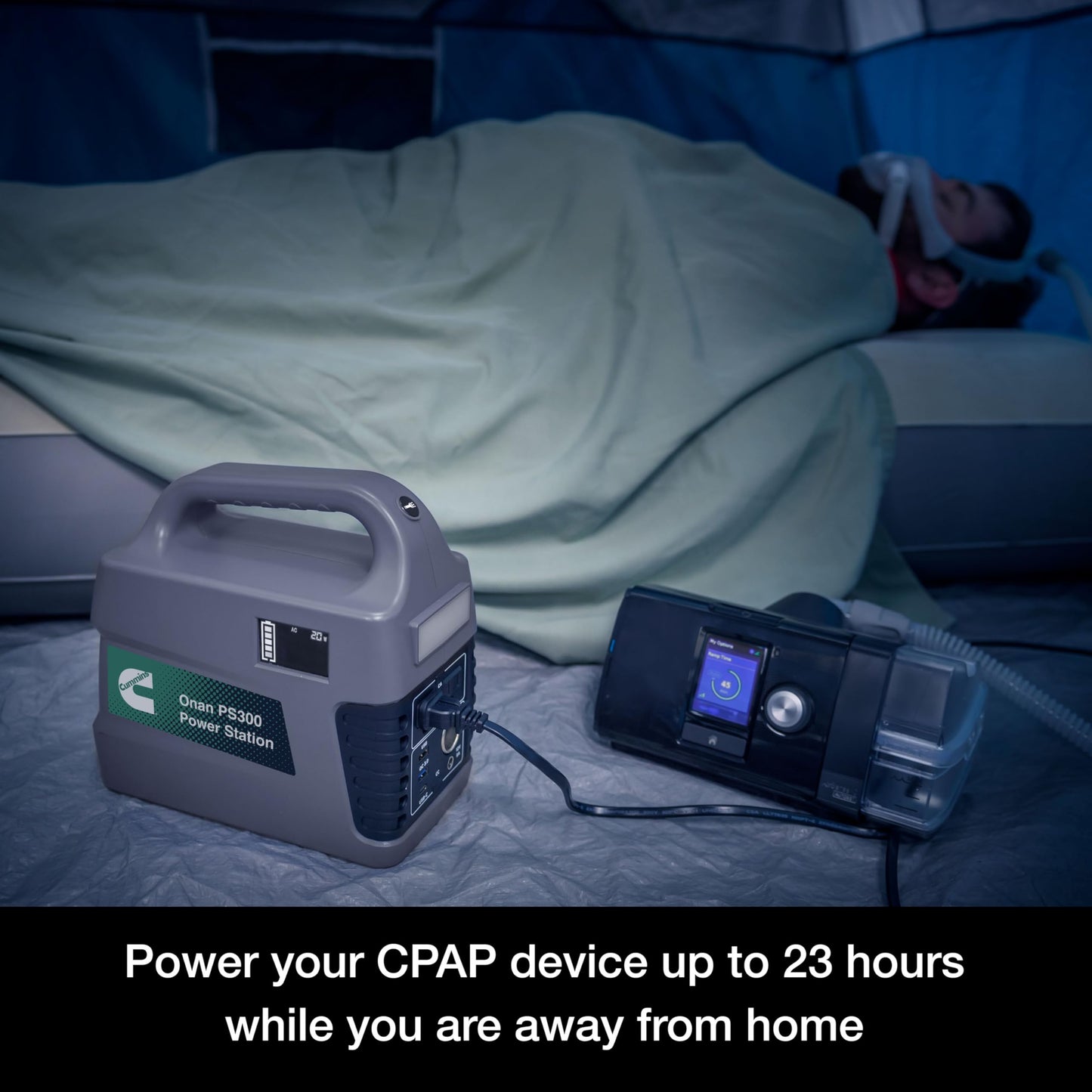 Cummins 296Wh 600 Peak Watt Portable Power Station and Solar Generator, Pure Sine Wave AC Outlet, Backup Lithium Battery for Camping, Home, Travel, Indoor/Outdoor Use (Solar Panel Not Included)