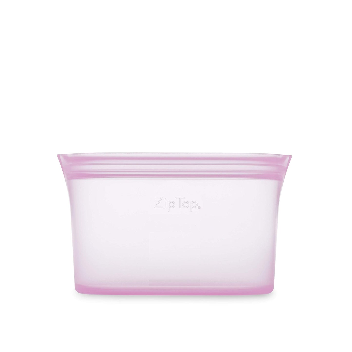 Zip Top Reusable Food Storage Bags | Medium Dish [Frost] | Silicone Meal Prep Container | Microwave, Dishwasher and Freezer Safe | Made in the USA