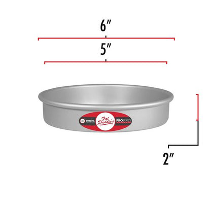 Fat Daddio's PRD-52 Anodized Aluminum Round Cake Pan, 5 x 2 inch