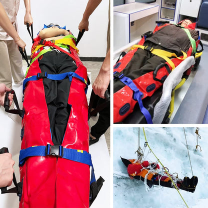 First Aid Vacuum Stretcher - Emergency Full Body Limb Splint Outdoor Immobilization Protection Patient Transport Device for Rescue, Accidents