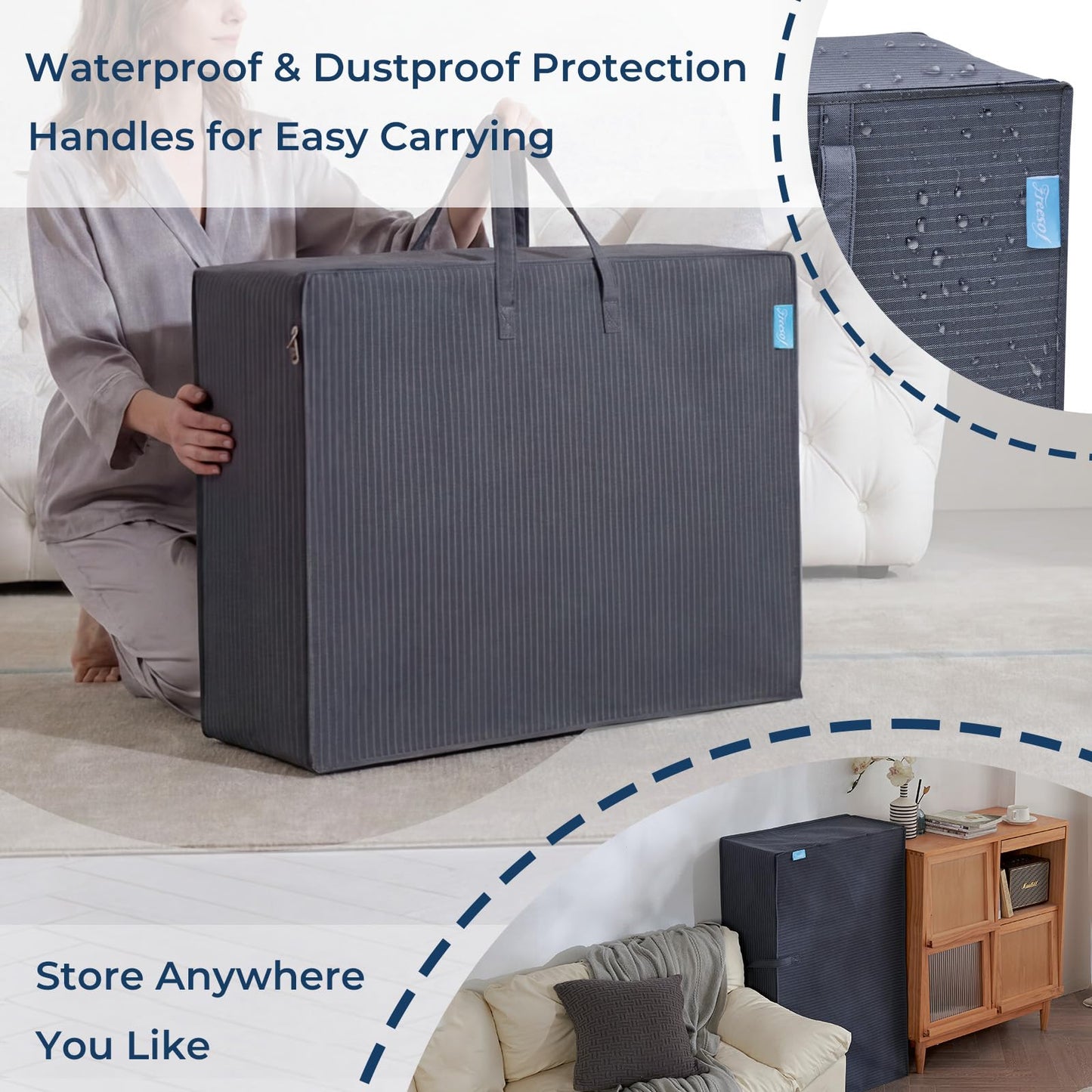 Freesof Odorless Foldable Mattress Twin Size 75" x 38" x 6", 6 Inch Medium Firm Folding Foam Mattress with Storage Bag, Fiberglass Free Trifold Memory Foam Mattress for RV, Guest Bed