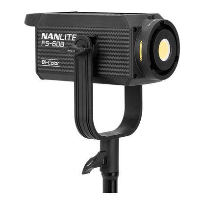 Nanlite FS-60B Bi-Color LED Portable Studio Spotlight with App Control and Projection Attachment for FM Mount with High-Precision Optics Bundle (2 Items)