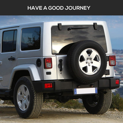 XOOKUN JK Spare Tire Carriers Adjustable Height Compatible with Jeep Wrangler JK JKU 2007-2018 Unlimited(2/4 Doors) up to 40-inch Spare tire