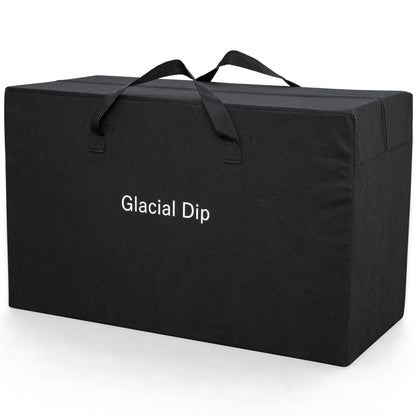 Bestway SaluSpa: Glacial Dip - Cold Plunge Inflatable Tub - 60x36x28, Black Marble, Ice Bath, FortiFiber, Polar Shield Year Round Use, Cover & Storage Bag
