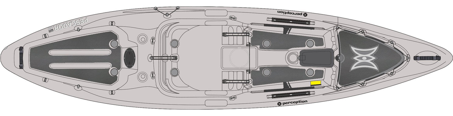 Perception Kayaks Silent Traction Kit for Pescador Pro 12' Kayak
