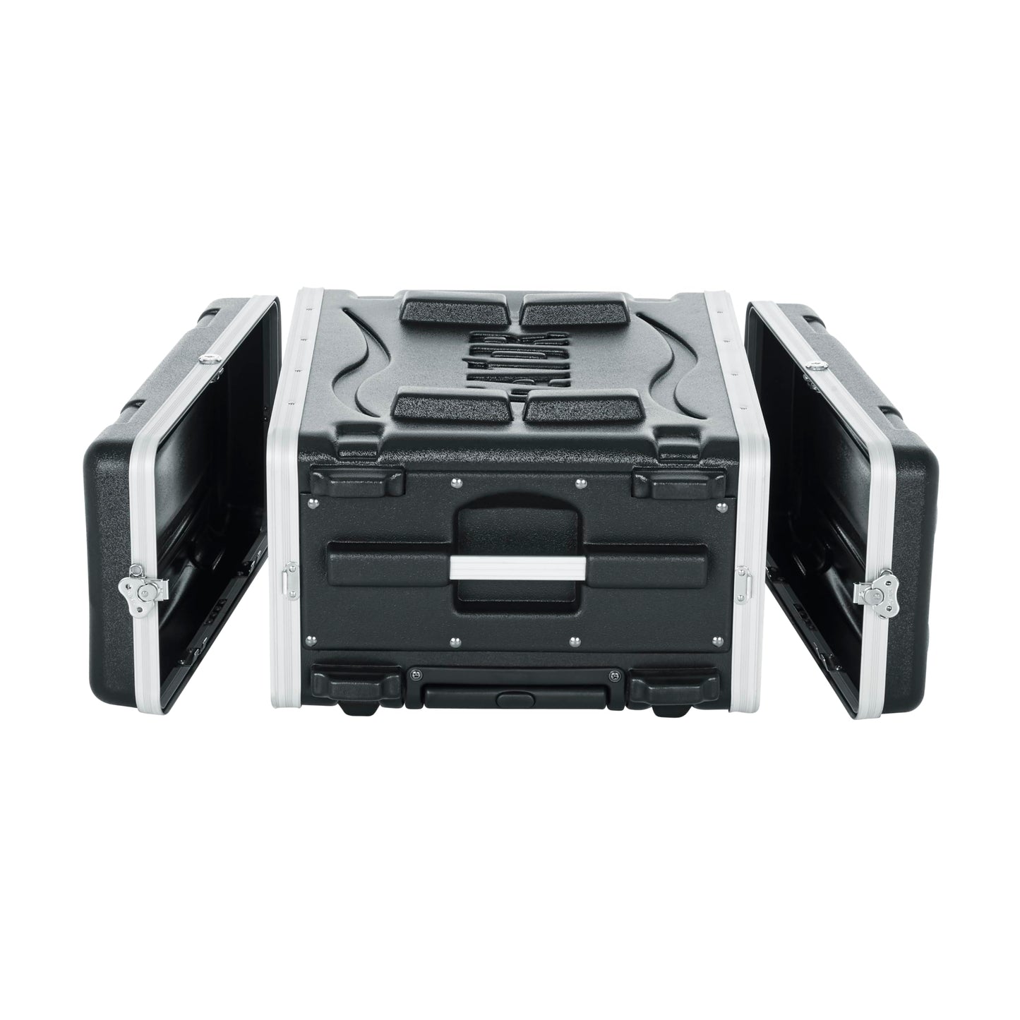 Gator Cases Lightweight Rolling 4U Rack Case with Heavy Duty Latches, Retractable Tow Handle, and Recessed Wheels, Standard 19.25" depth (GRR-4L)