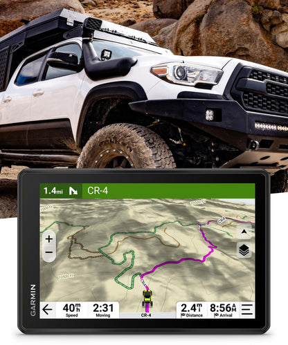 Garmin Tread 2 Overland Edition – 8" All-Terrain GPS Navigator for Off-the-Grid Travels with Turn-by-Turn Trail Navigation, Topo & Satellite Maps, Weather, Group Ride + Wearable4U Power Pack Bundle