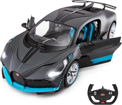 RASTAR Bugatti Divo Remote Control Car - 1/14 Scale Bugatti RC Car with Openable Doors - Grey