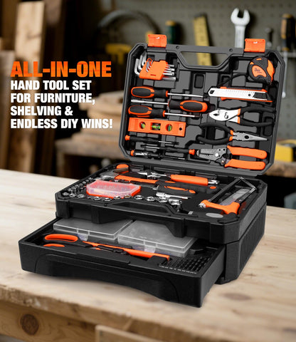 Thatool 328-Piece Tool Set - Tool Kit Toolbox Storage Case with Drawer, General Household Hand Tool Kit Perfect for Home & DIY Repairs