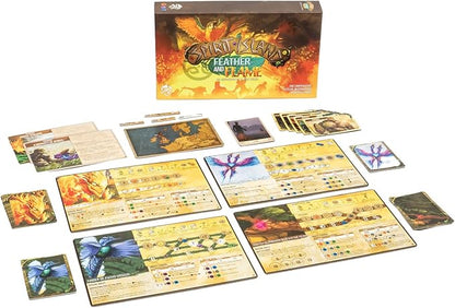 Greater Than Games | Spirit Island: Feather &amp Flame | Cooperative Strategy Board Game Expansion | 1 to 4 Players | 90+ Minutes | Ages 14+