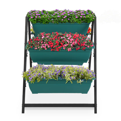 BLZIYUFZK Vertical Raised Garden Bed for Herbs, Flowers, or Vegetables in Patio Balcony Indoor OutdoorRaised，Garden Planter Bed, Tiered Planter Stand with 5 Boxes
