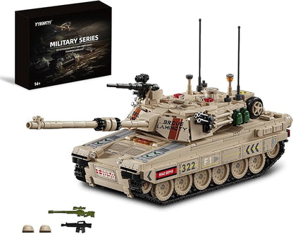 M1A2 Abrams Tank Building Set for Adults-Compatible with Lego Tank Collectible Army Model Gift Ideal for Military Enthusiasts (1002 PCS)