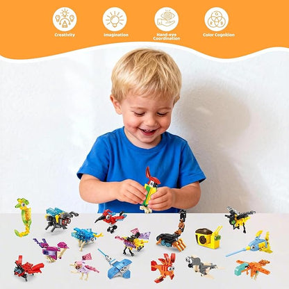 36 Packs Mini Building Blocks Set Party Favors Building Blocks for Kids 4-8 Goodie Bags Stuffers for Kid Prize Box Toys for Kids Classroom