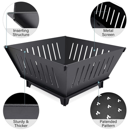 Fire Pit and Log Carrier