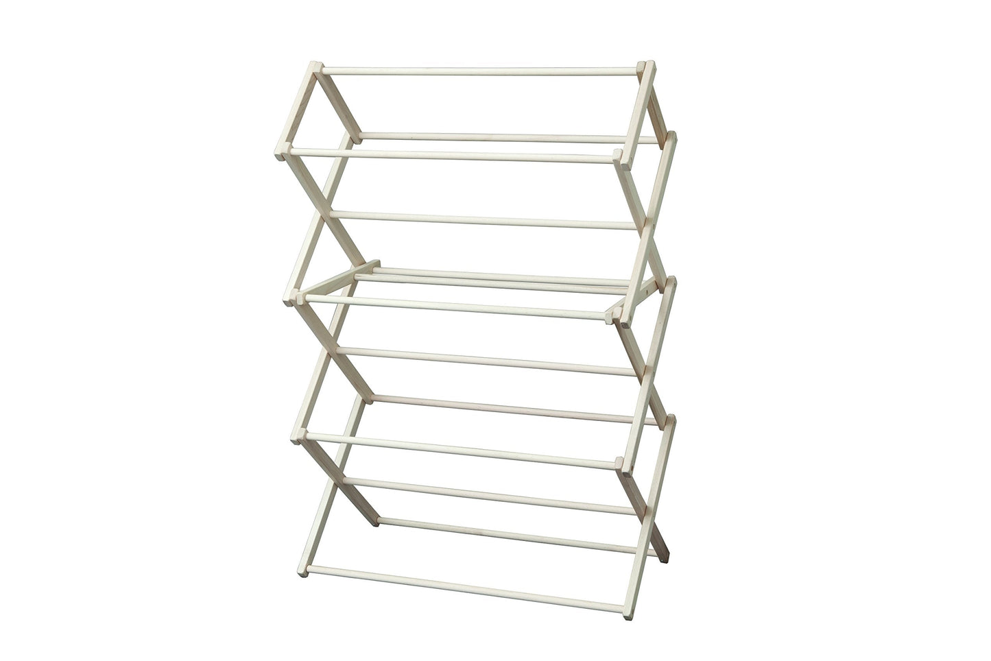 Peaceful Classics Wooden Laundry Rack - Amish Handmade Wooden Clothes Drying Rack - Foldable Drying Rack for Towel, Blanket, Linen Household Essentials - for Indoor Or Outdoor Use (52" x 36" x 16")