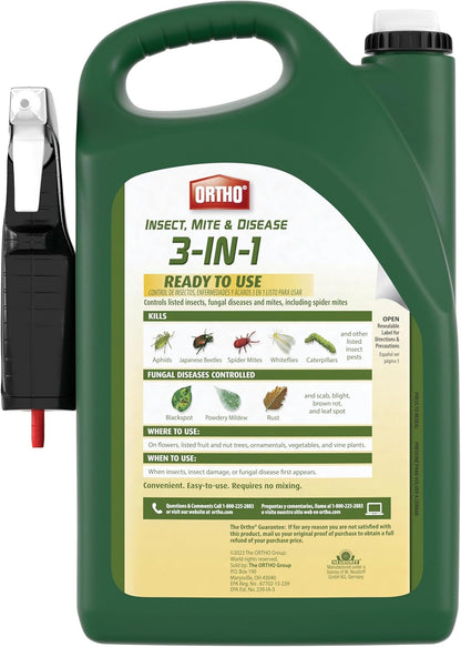 Ortho 3-in-1 Insect Mite & Disease Control - Ready-to-Use 1 Gallon Solution