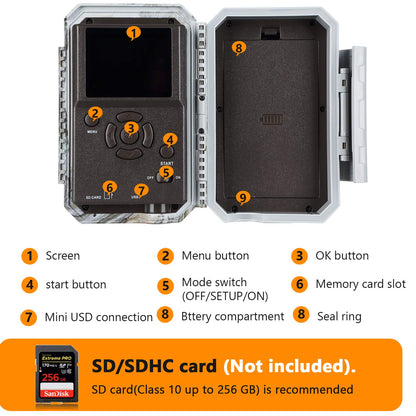 BLAZEVIDEO 2-Pack Wireless Trail Camera WiFi Stealth Camouflage Game & Wildlife Cameras Night Vision for Hunting 32MP 1296P Wildlife Deer Camera No Flash Motion Activated IP66 Waterproof & Time Lapse