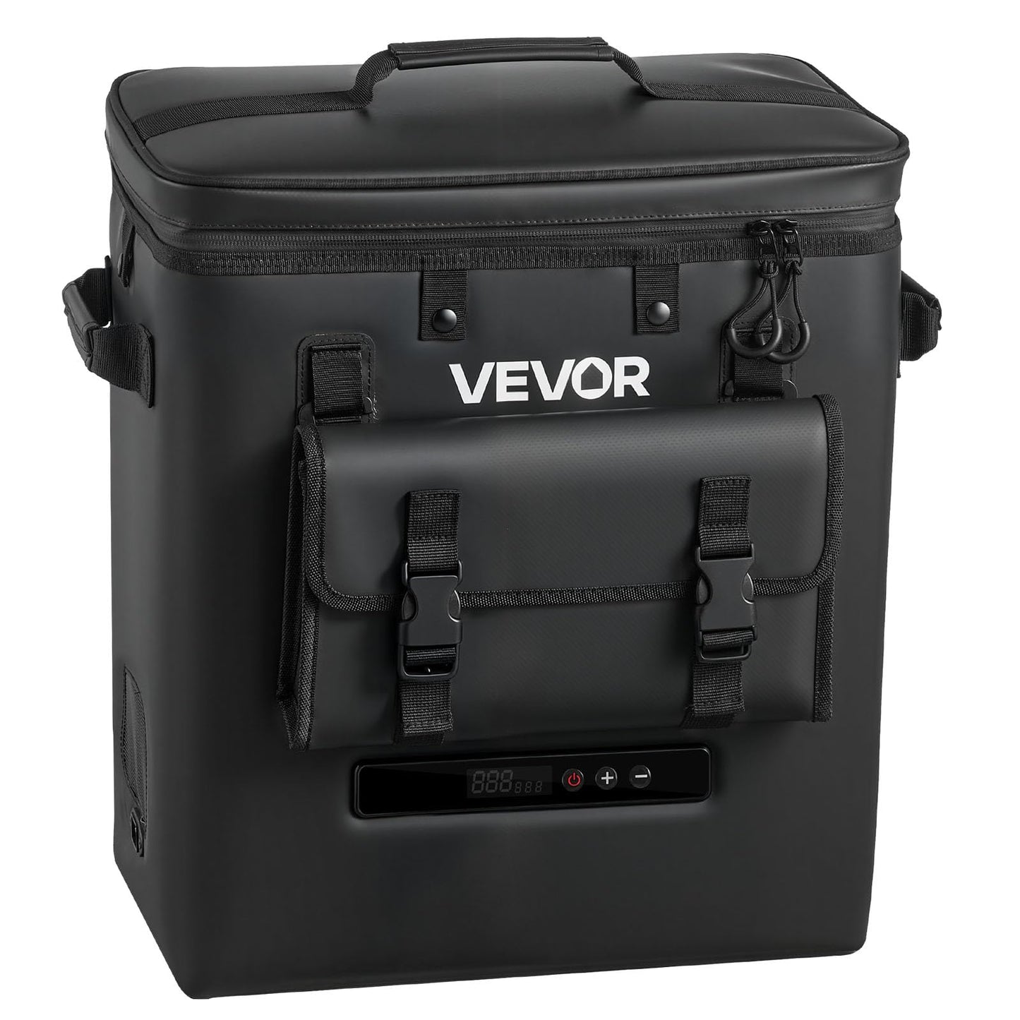 VEVOR 12 Volt Refrigerator, 13.7 QT/ 13L Car Fridge, Portable Electric Freezer Compressor, 12V/24V DC, 21℉ to 50℉/ -6℃ to 10℃, for Truck Van RV SUV Boat Travel Camping Road Trips