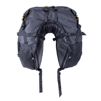 Giant Loop Coyote Saddlebag, Water-resistant Motorcycle Storage Bag, 39-Liters Capacity to Carry Small & Large Gear, Fits Any Dirt Bike, Enduro, Adventure & More (Black)