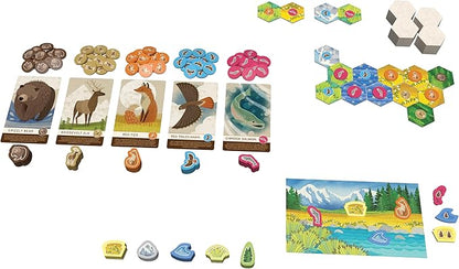 AEG &amp Flatout Games | Cascadia Junior - Based on The Award-Winning Board Game Cascadia | 2-4 Players | Ages 6+ | Easy to Learn | Quick to Play |