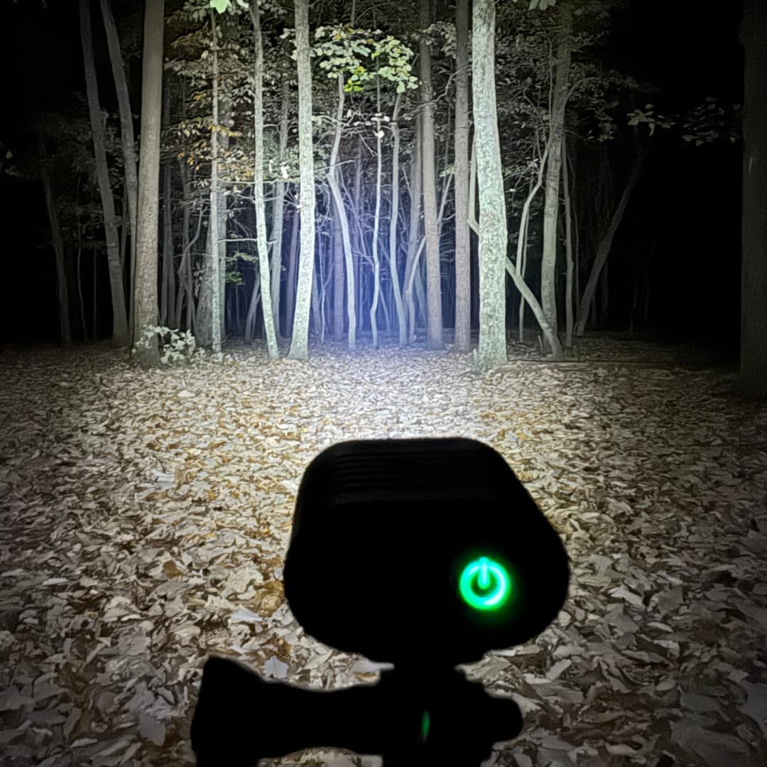 Dango Design Navigator Helmet LED Trail Light | 2,100 Lumen Rated Cree LEDs | Digital Readout Battery | Dirt Bike, Motocross, Mountain Bike, Enduro, ATV, Motorcycle, Snowmobile, Camping Headlamp