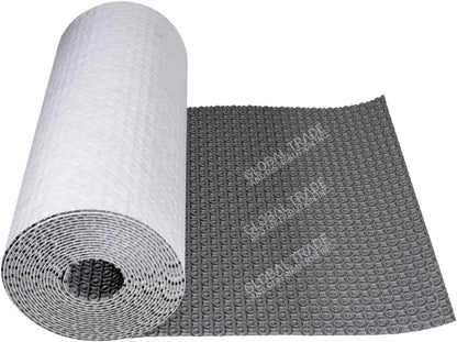 SunTouch HeatMatrix Uncoupling Anti-Fracture Membrane Mat with One-Ply Non-Woven Fleece for WarmWire Heating Wire System Installation, 161 Sq Ft, Gray, Vapor Management, Crack Isolation, Waterproofing