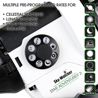 Sky-Watcher Star Adventurer 2i Pro Pack – Motorized DSLR Night Sky Tracker Equatorial Mount for Portable Nightscapes, Time-Lapse and Panoramas – Wi-Fi App Camera Control – Long Exposure (S20512)