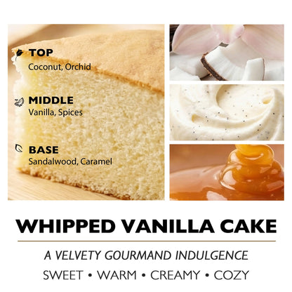 4EVER Scented Candles | 4-Wick 18oz Soy Wax Candle | Up to 50Hrs Clean Burn | Aromatherapy Candles for Home Scented | Gifts for Women & Mom, Whipped Vanilla Cake