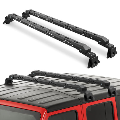 XOOKUN Max Loading 420-POUND Heavy Duty Roof Rack Cross Bars Fit for Jeep Wrangler JL JK Gladiator JT 2007-2024,(2 & 4 Door) Steel Crossbars Rooftop Cargo Bag Kayak Bike Carrier