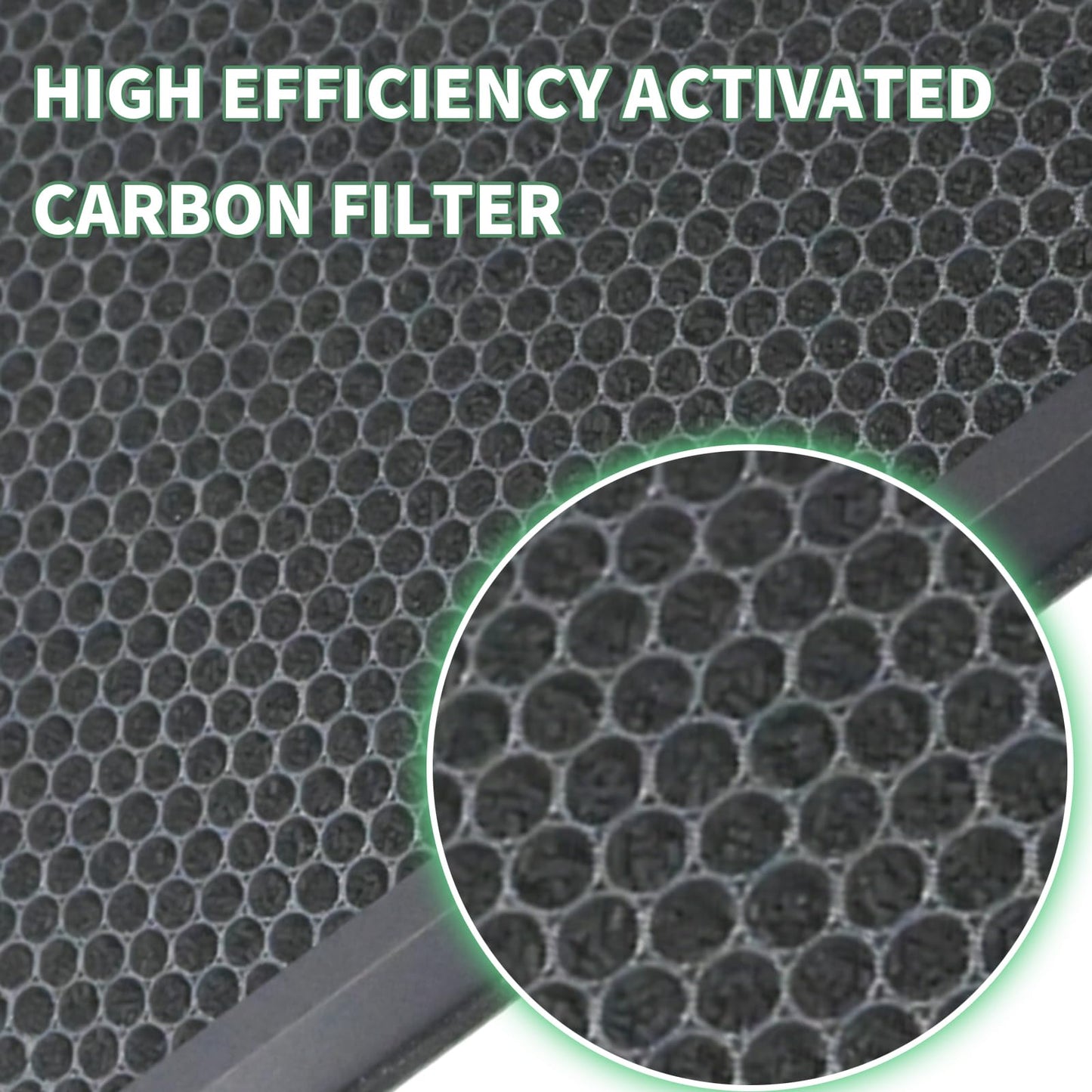 2 Pack Replacement Filter for LEVOIT Everestair Air Purifier, H13 True HEPA 3-in-1 Filter, High Efficiency with Activated Carbon Filter